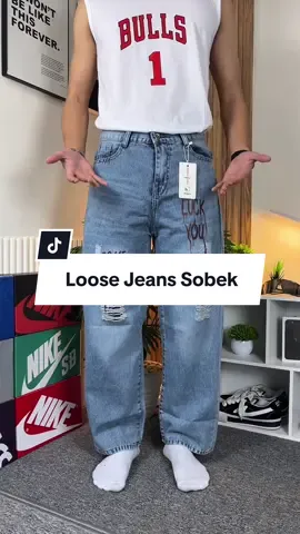 Behhh jeans sobek kece gini masa mau di skip 🥵 #jeanssobek #jeansripped #baggysobek #celanabaggy #celanaloose #loosejeans #celanajeanssobek #rekomendasicelana 