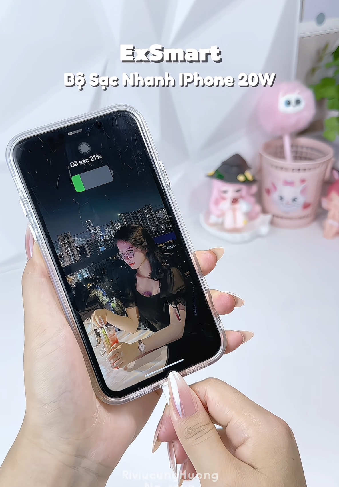 Bộ Sạc Nhanh IPhone 20W ExSmart 📲 #riviucunghuong #Exsmart #sacdienthoai #sacnhanh20w #xuhuong #unboxing #review 