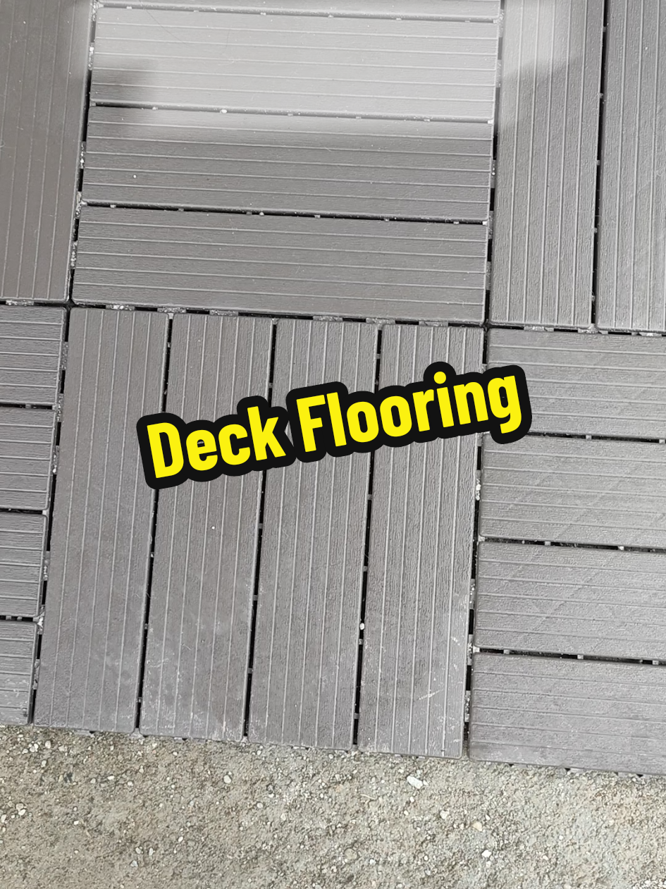 Easy to assemble. Step into your garden, terrace, or balcony in style and comfort with Decking Plastic Wood Tiles outdoor flooring. 