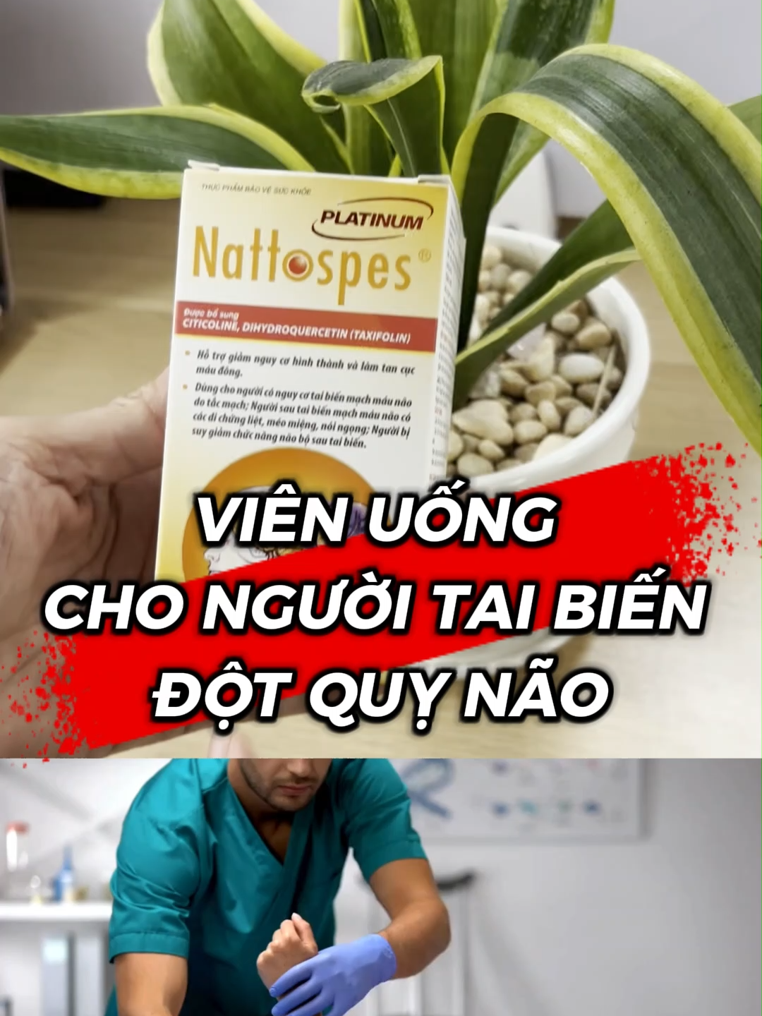 Viên uống cho người có nguy cơ bị tai biến, sau tai biến cần cải thiện di chứng như méo miệng, liệt, nói ngọng... #nattospes #nattospesplatinum #xuhuongtiktok #thinhhanhtrend #dichungdotquy #dotquynao #taibien #taibienmachmaunao