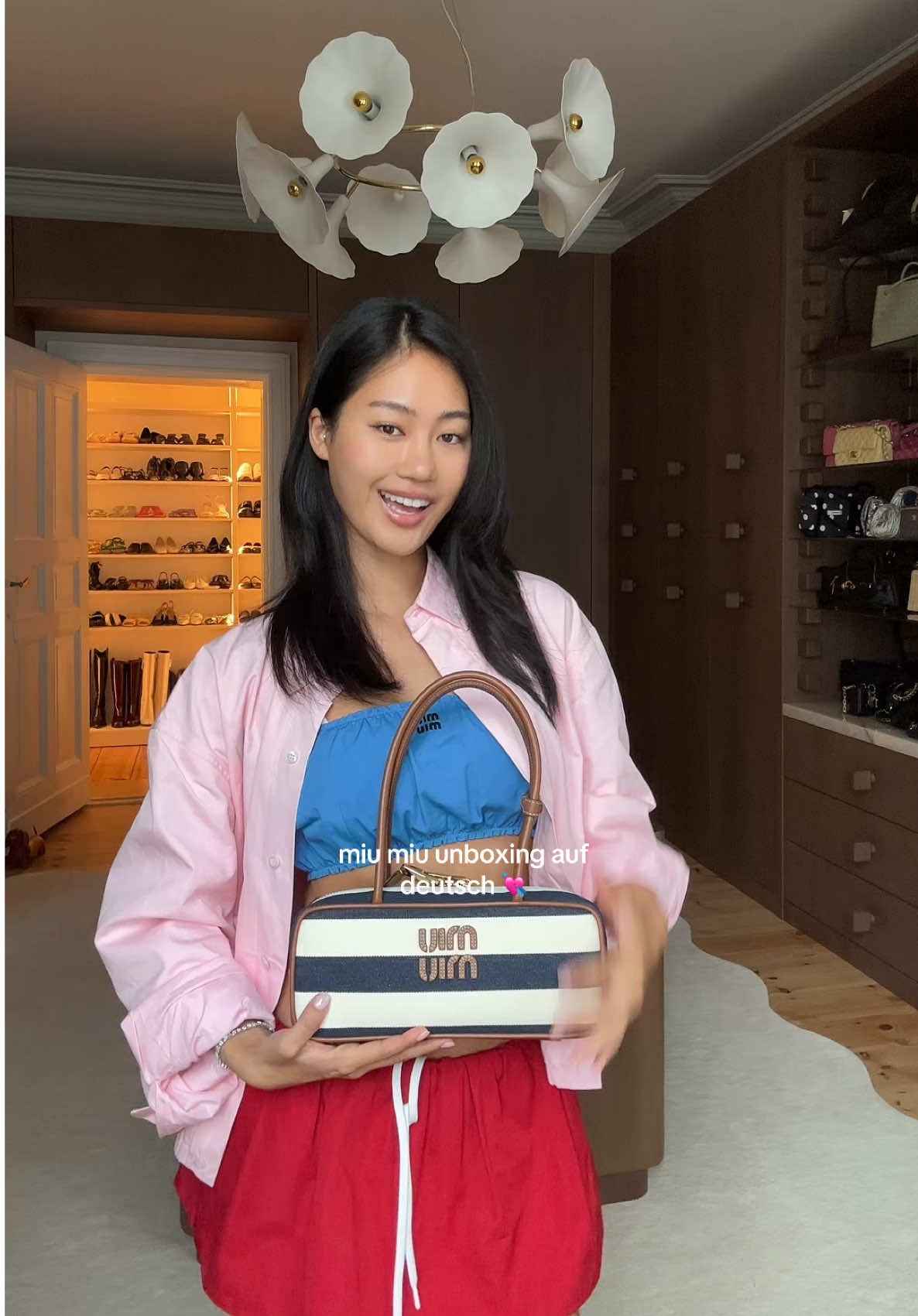 I think she’s so cute 😭 #miumiu #unboxing 