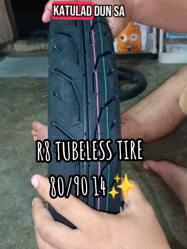 R8 tubeless tire14 for only 700+ GOOD QUALITY✅  #r8 #tubelesstire #8090   #hondabeat #tubeless #motorcycleaccessories 