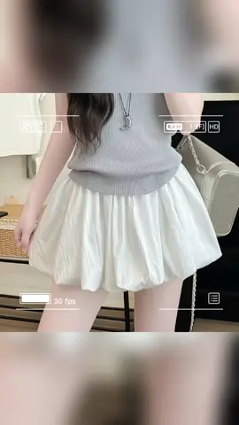 Chân váy bí ngắn dáng xoè siêu bồng bềnh tông màu pastel có quần bảo hộ phong cách hàn quốc 🌸tọa độ shop pé : BGJ-FLW-YXJ