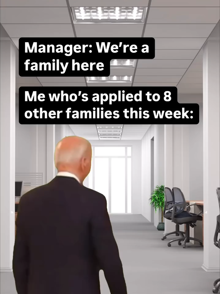 New week, new family, who dis? #careerjokes #careerjokesdaily #careertiktok #workhumor