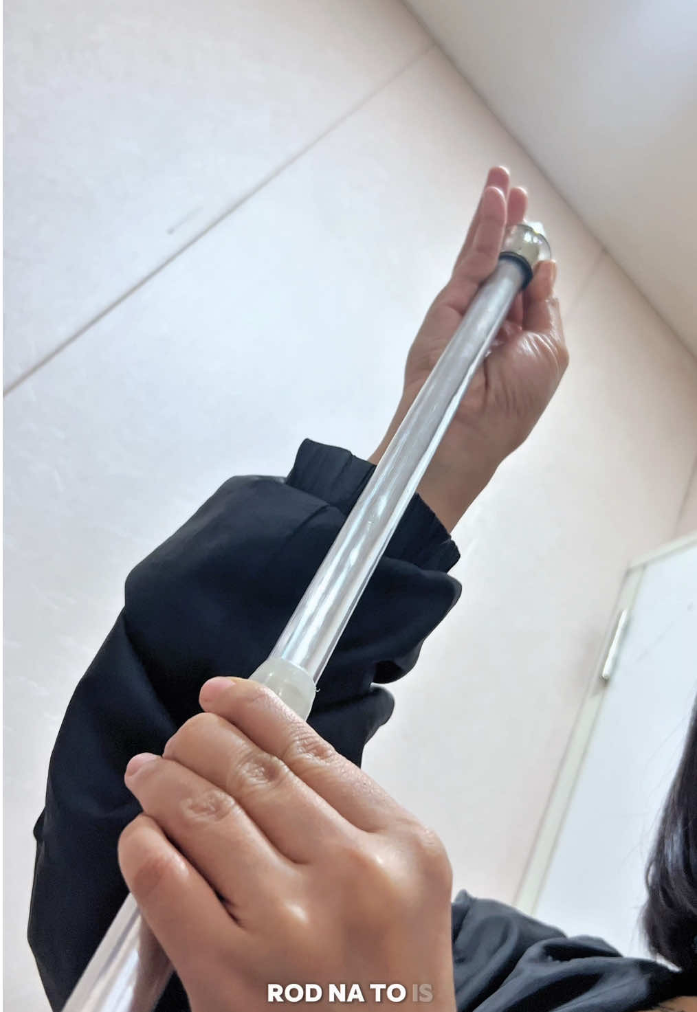 Curtains glow up. It starts with the right rod #khome #affordable #fyp #trending #curtainrod 