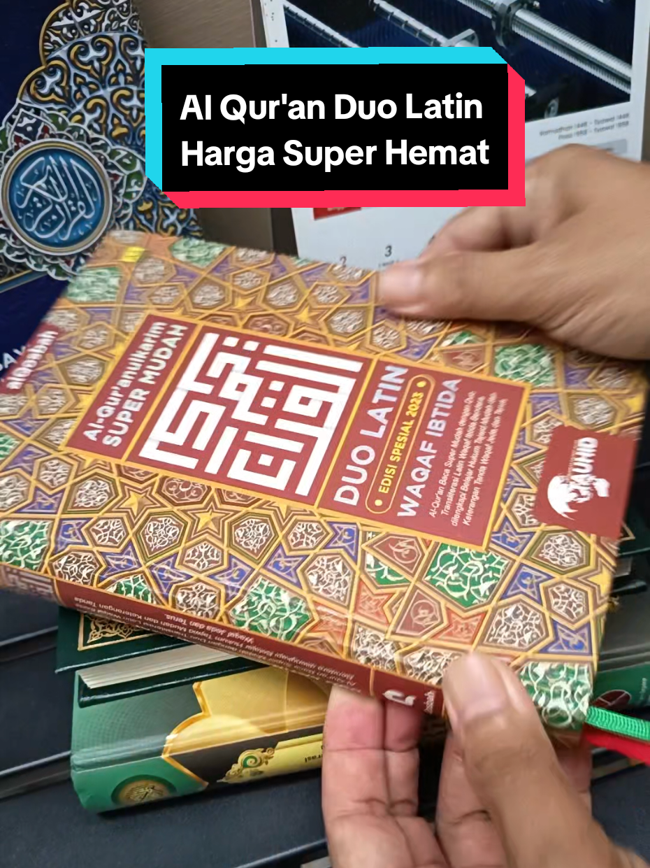 Al Qur'an super mudah duo latin Al Qosbah fitur sangat lengkap harga murah dan terjangkau #alquran #alquranmurah #alquranduolatin #alquranduolatinalqosbah #alquranduolatinterbaru #alqurantajwid #rekomendasialquranterjemah 