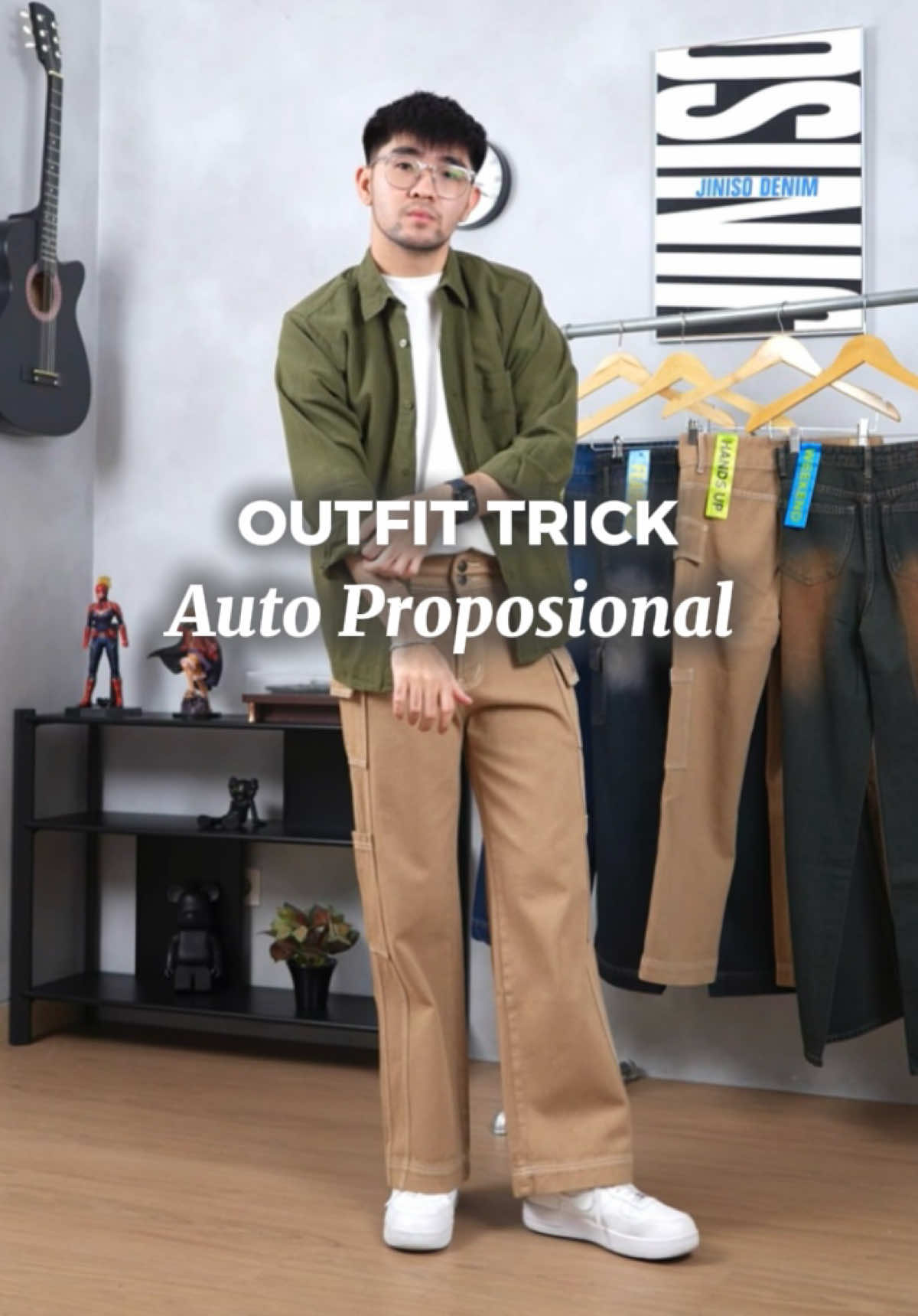 Gue sih gak pernah takut tampil beda😎 Mau main warna, pattern, atau gaya out of the box yang penting pede!🔥 #Jinisodenim #jinisoemangkeren #outfitinspiration #skenaoutfit #jeanspria #fashionstyle #outfitinspo