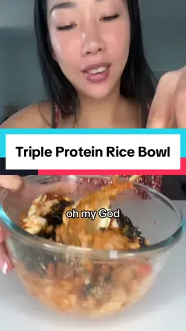 Replying to @Bag0_SKITTLES Triple Protein Korean Tuna Rice Bowl 😍😍😍 #eatwithgg #ggflavour #mukbang #eatwithme #proteinmeals #lunch #EasyRecipe 