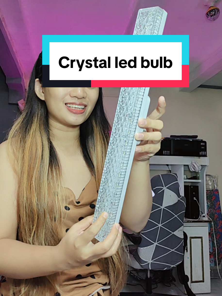 Parang chandelier itong crystal led buld ko. #bulb #crystalbulb #led #ledlight 