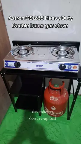 799 pesos Astron GS-288 Heavy Duty Double burner gas stove #astronheavydutygasstoveburner #gasstove #doubelburnergasstove 