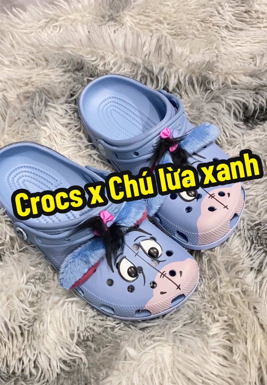 Winnie The Pooh x Crocs Eeyore siêu dưỡng thê cho mí bà nữ nè 🥰 #crocs #crocs4life #crocscollab #crocsclassic #winniethepooh#ưwuhuong #viral 