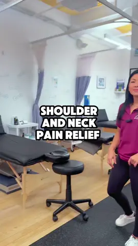 You might want to save this one and give it a try! Great for shoulder and neck pain relief. #athomeworkouts #neckpainrelief #shoulderpainrelief #neckpaintreatment #shoulderpainexercises #shoulderpain #neckpain 