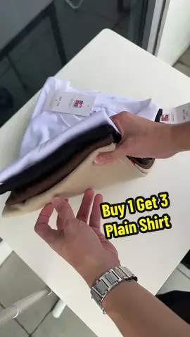 Buy 1 Get 3 Plain shirt for men #fyp #buy1get3shirt #plainshirt #plainshirtformen #shirtformen 