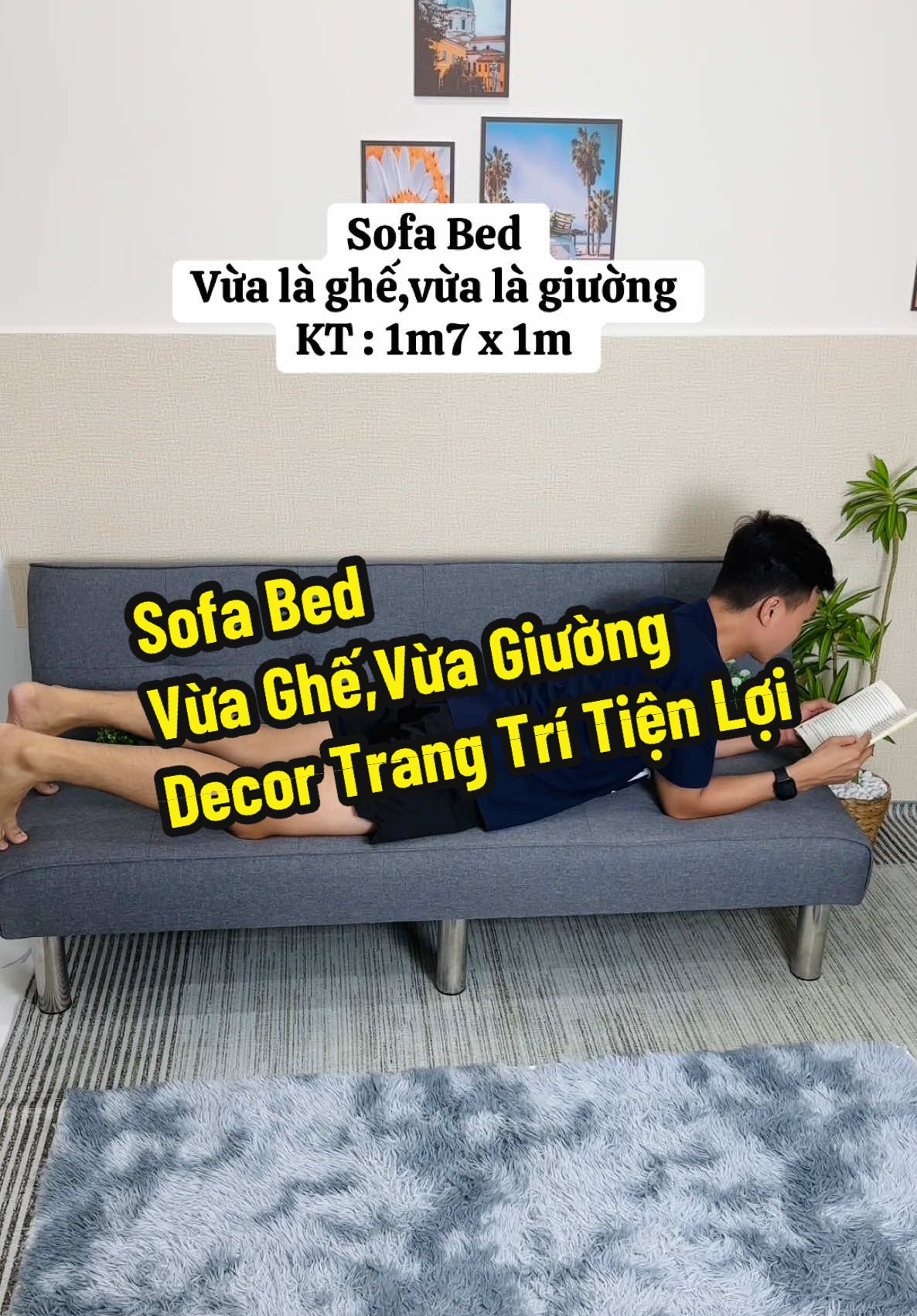 Sofa bed giường 6 chân inox chắc chắn, vừa làm ghế vừa làm giường tiện lợi. Với không gian phòng khách anh chị còn hạn chế thì sofa bed này là 1 sự lựa chọn phù hợp #sofabed #sofagiuong #sofagiuongthongminh #sofagapgon #noithat #noithatdep #noithatthongminh #noithathiendai #xuhuong #viral #trending #fyp 