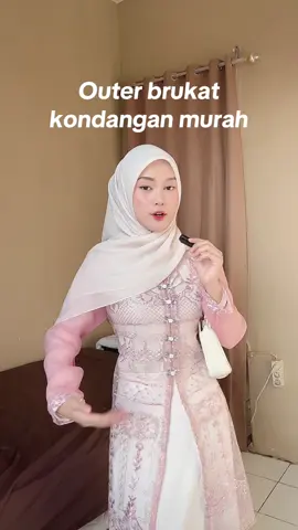 OUTER TUNIK BRUKAT. cantik pwol iniii manis banget look nyaaa  #outerbrukat #foryou #ootdhijab #tunik #fypage 