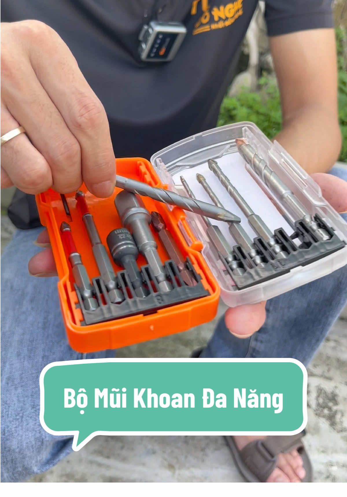 Bộ mũi khoan, vặn vít 10 chi tiết. #tranthuatthat #tmgr 