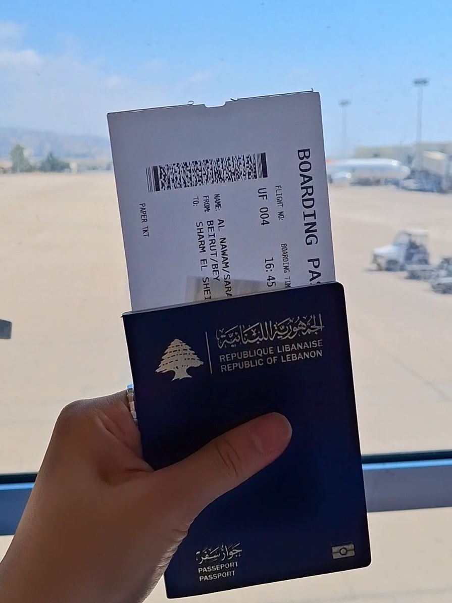 ✈️🤩 #سفر #ترند #لبنان #شرم_الشيخ #مطار #ترندات_تيك_توك #باسبور #travel 