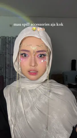 Membalas @blueeblupp🐩  plis abaikan sound nya😭😭 ga ada video lain yang makeup look ini😭🫰🏻🫶🏻 #douyin #accessories #konser #makeupconcert #koreanmakeup #4u #fyp 