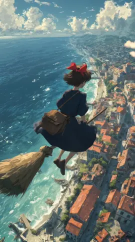 魔女の宅急便 #aivideo #foryou #relax #ai #ghibli #anime #foryou 