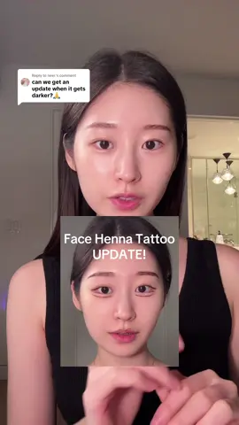 Replying to @neer. UPDATE on face henna tattoo!✨👀 #SelfCare #beautytips #beautyhacks #hennatattoo #hennastain #tattoo #makeup #makeuptips 