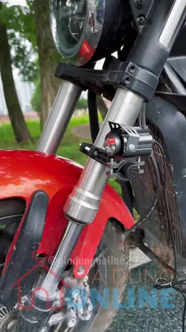 1156 - Pat kẹp gắn đèn trợ sáng chân phuộc trước cho xe máy, xe điện, gọn gàng, điều chỉnh linh hoạt