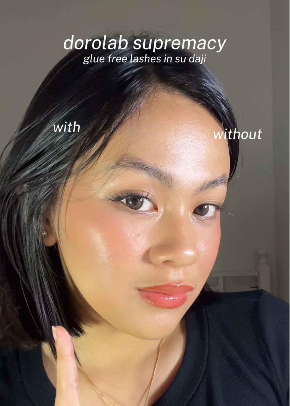 glue free supremacy! #dorolab #lashes #lashextensions #makeup #fyp 