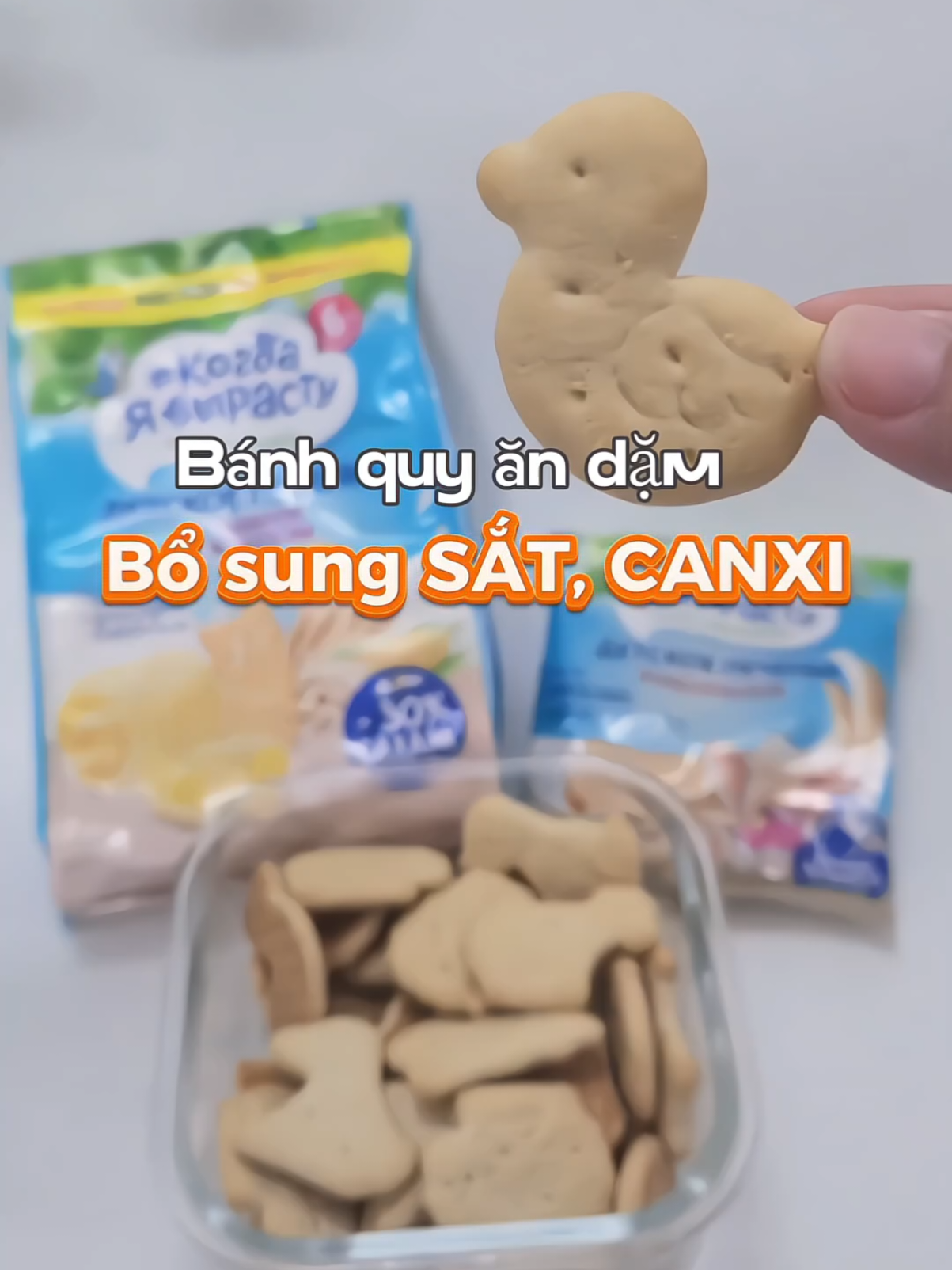 Bánh quy ăn dặm hình thú đáng yêu lại rất ngon, em bé nào cũng thích  #banhandam #banhquyandam #andam #fypシ #xuhuong 
