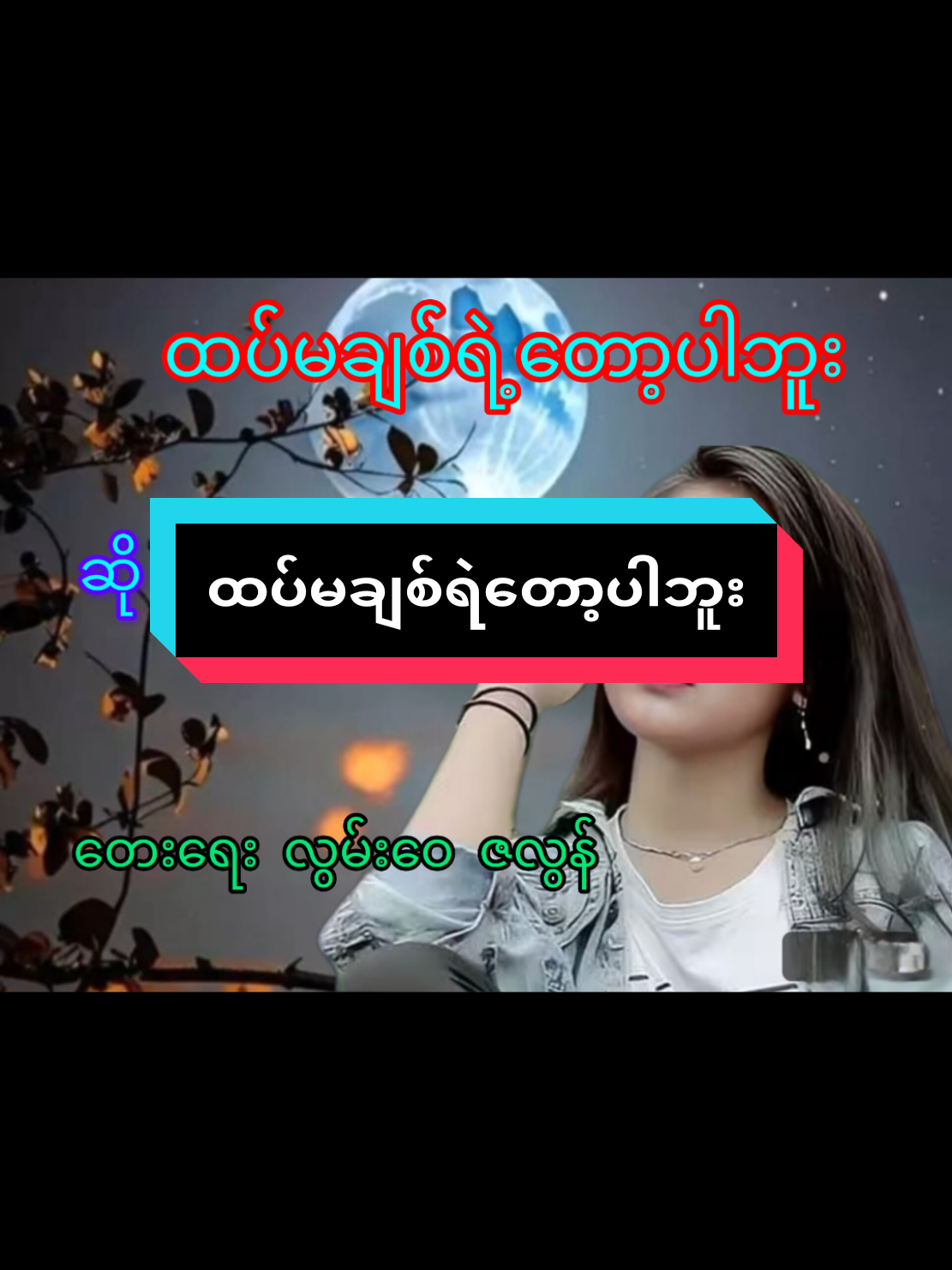 #ထပ်မချစ်ရဲတော့ပါဘူး #ဆို ရွှန်းလဲ့နန္ဒာ(ဇလွန်) #တေးရေး လွမ်းဝေ(ဇလွန်) #မြန်မာသံစဉ်ချစ်မြတ်နိုးသူများသို့💞🙏💞  #2025tiktok  #foryou  #fyp 