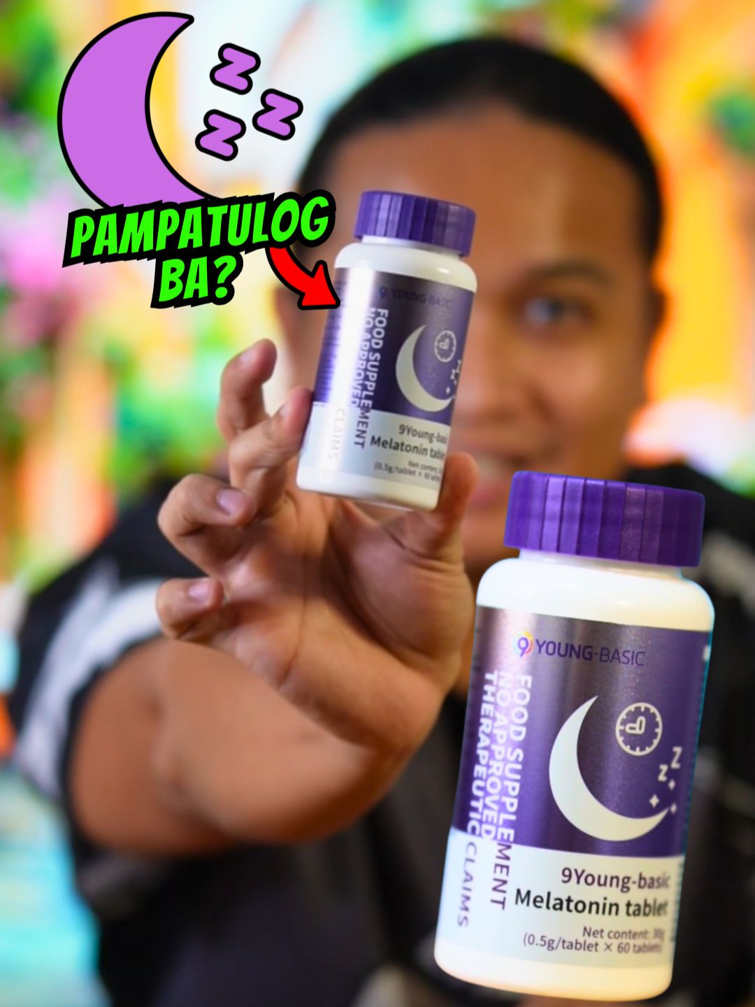 Pampatulog ba? Mag Melatonin ka from 9 Young Basic! #melatonin #sleepaid #insomnia #sleepbetter #sleep