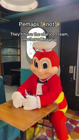 Jollibee living their best life 🙌 #icecream #jollibee #ube 