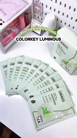 Mặt nạ giấy Trà Xanh dùng êm lắm #review #unboxing #colorkeyvn #colorkeyluminous #matnaden #matnatraxanh #xuhuong #viralvideo 