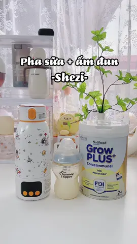 Máy hâm sữa cầm tay pin trâu mà đun được nhiều lần gọi tên Shezi nha #mevabe #shezi #phasuachobe #mebimhiendai #xuhuong2025 