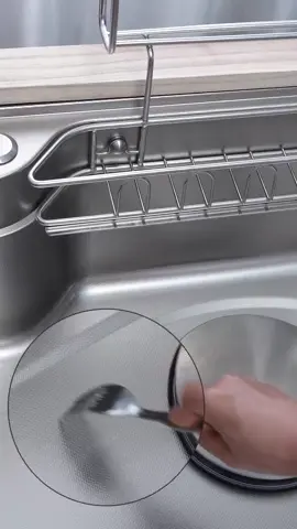 Stainless - steel sink with an embossed surface. It's scratch - resistant and truly extraordinary! 💪 #StainlessSteelSink #EmbossedSurfaceTreatment #scratchresistant #kitchensink #konox 