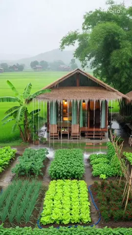 ตื่นเช้ามา เปิดม่านก็เห็นสวนผักเขียวชอุ่ม 🌿 แปลงเล็กๆ แต่เต็มไปด้วยความตั้งใจและความสุขบ้านไม้หลังน้อยที่โอบล้อมด้วยธรรมชาติแบบ 360 องศา 🛖🌾 อยู่แบบนี้ทุกวัน…ใครจะอยากกลับเมืองอีกล่ะ? 😊 #บ้านสวนในฝัน #ชีวิตชนบท #ผักปลอดสาร #ใช้ชีวิตช้าๆแต่สุขใจ #บ้านกลางนา