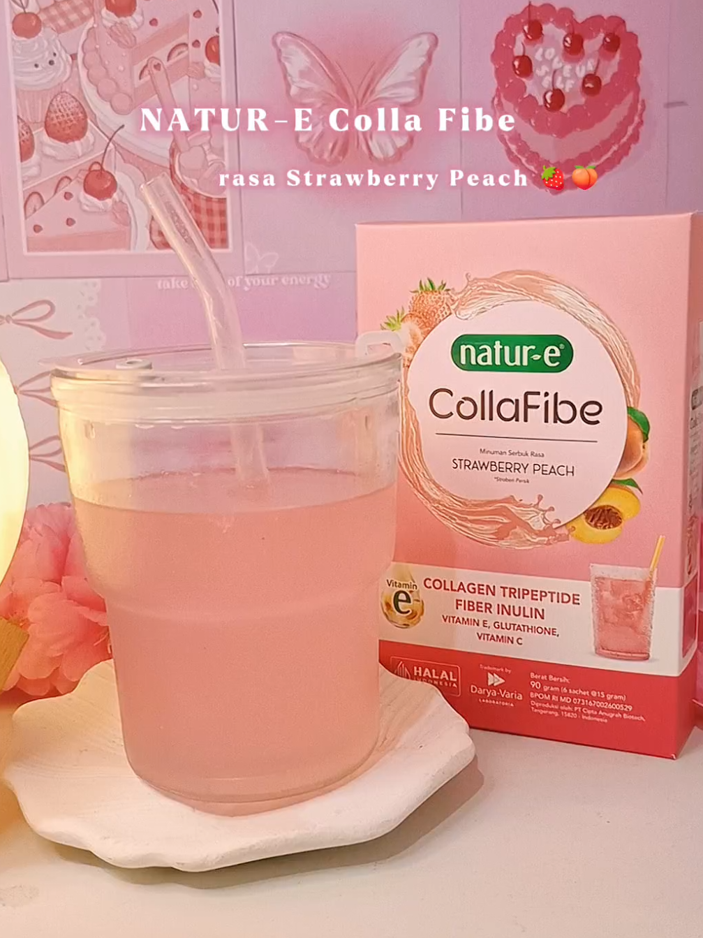 mau cerahan? minum @natur_e_indonesia 🫶🏻 #NaturE #Collafibe #collagen #kesehatankulit #kulitcerah #fiber #collagenfiber #altairmg 