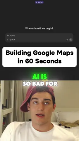 Building Google Maps in 60 seconds! 🌎 #googlemaps #lovable #ai #vibecoding #nocode