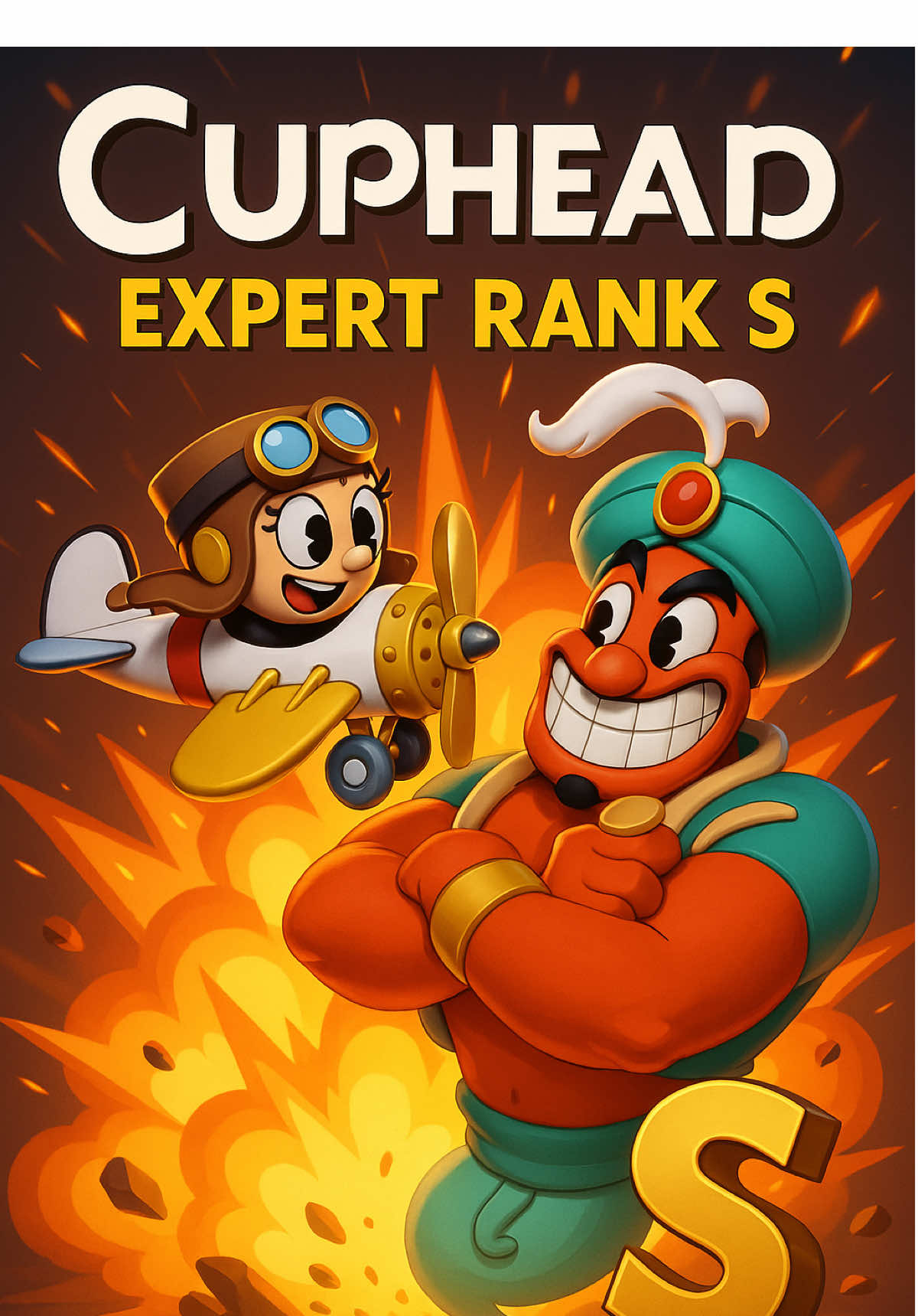 CUPHEAD  DJIMMI THE GREAT EXPERT RANK S #cuphead #genio #expert #djimmithegreat #games 
