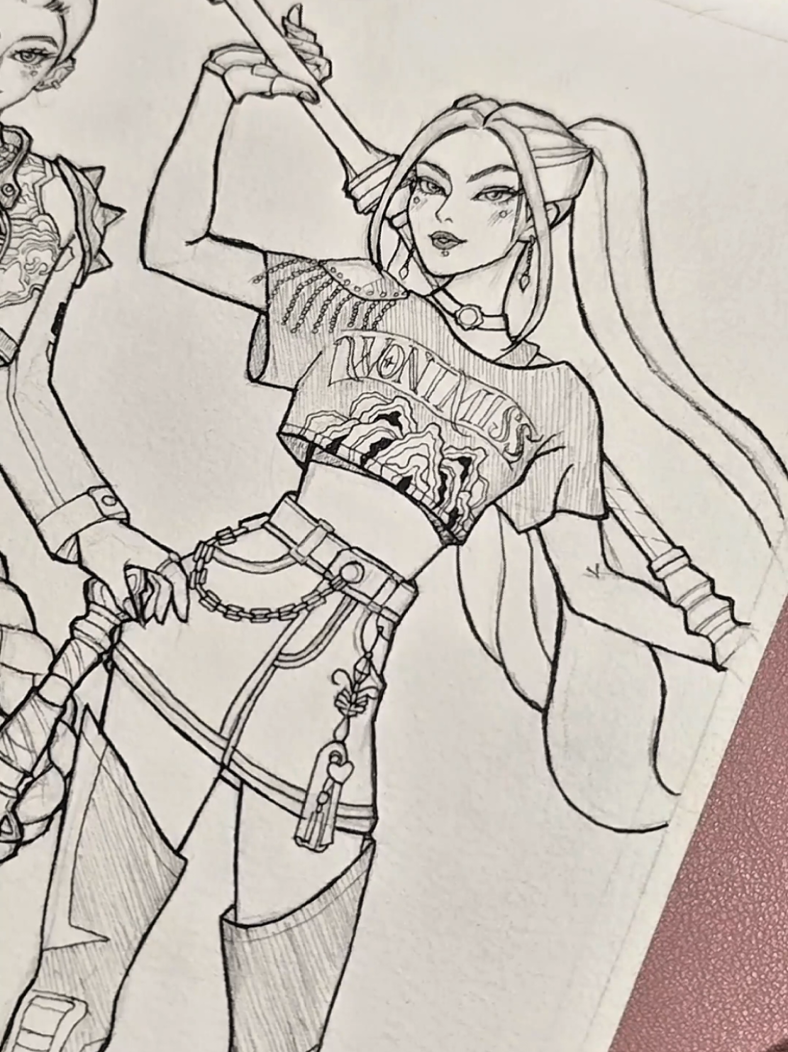 I don't think you're ready for the takedown!🎧ྀི♪⋆.✮ Line art process of Rumi, Mira, and Zoey of Huntrix from #kpopdemonhunters 💜💅 #huntrix #sajaboys #rumi #mira #zoey #takedown #howitsdone #golden #sodapop #jinu #kpopsongs #lineart #inkdrawing #artistsoftiktok #art #pencilart #fypシ #foryoupage #fypage 