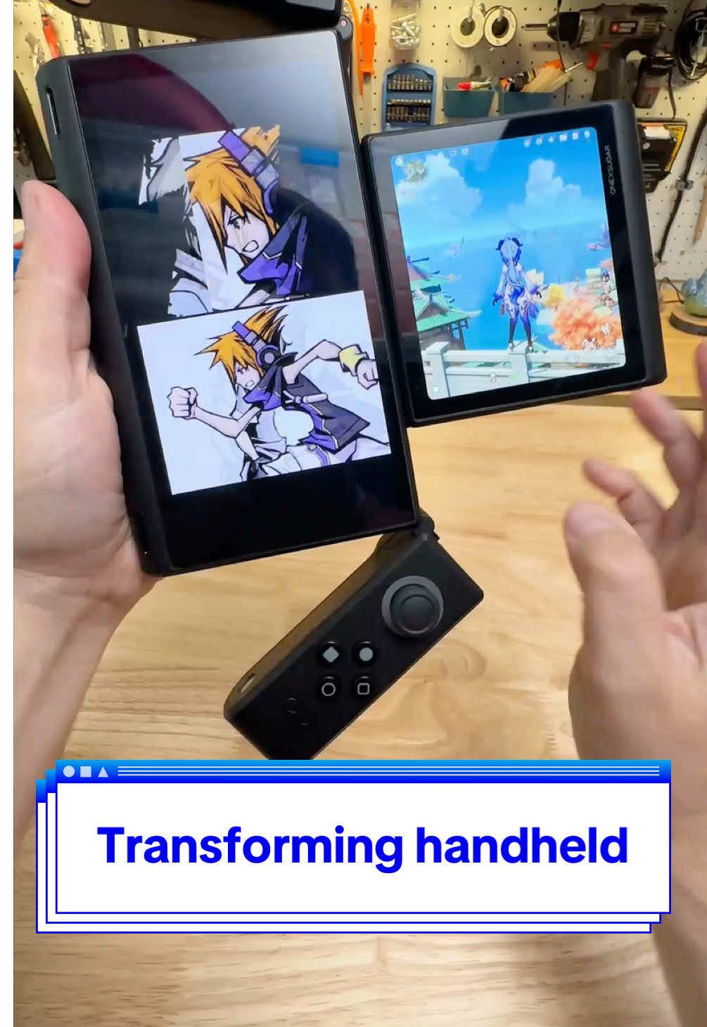 A dual-screen gaming handheld that can transform into multiple setups? It’s the OneXSugar Sugar 1, a crowdfunded Android gadget like none we’ve ever seen. It has 6-inch and 4-inch OLED touchscreens, a Snapdragon G3 Gen 3 chip, an 8-core Kryo CPU, Hall effect joysticks and microswitches, a 21.5Wh battery, 16GB of RAM, and 512GB of storage — all in a roughly 1.1-pound package. It's hitting Indiegogo later in July. #handheldgaming #nintendods #emulation #todayimtoyingwith #retrogaming 