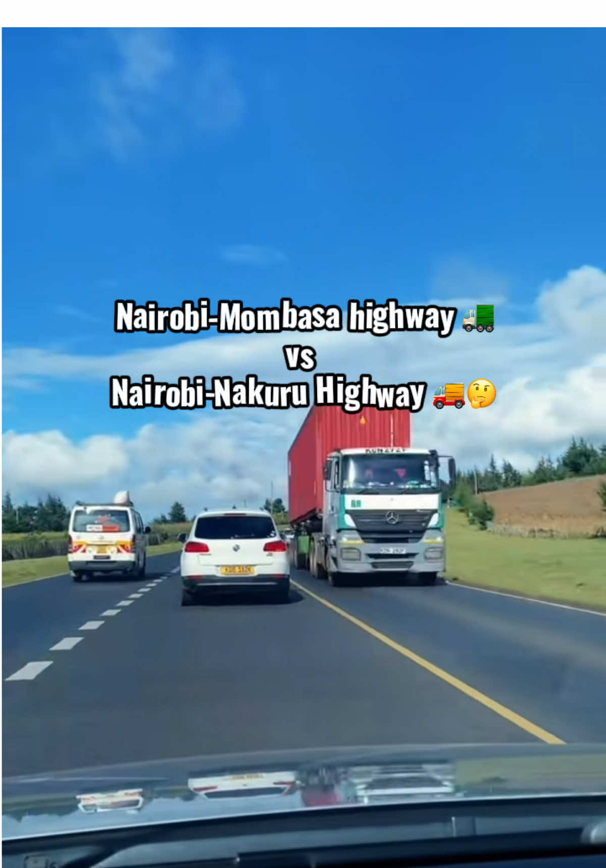 📍Nairobi- Mombasa or Nairobi- Nakuru highway. Which is the busiest?🤔😁 #roadtrip #roadtrips #roadtripkenya #tembeakenya🇰🇪 #travel 
