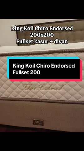King Koil Chiro Endorsed Size 200x200 Fullset kasur dan divan Minus divan diujung ada cakaran kucing Price 10 juta fullset (tidak dijual pisahan) Pengiriman Jakarta Utara #kingkoilmurah #kingkoilchiroendorsed #fyp #prelovedkingkoil 