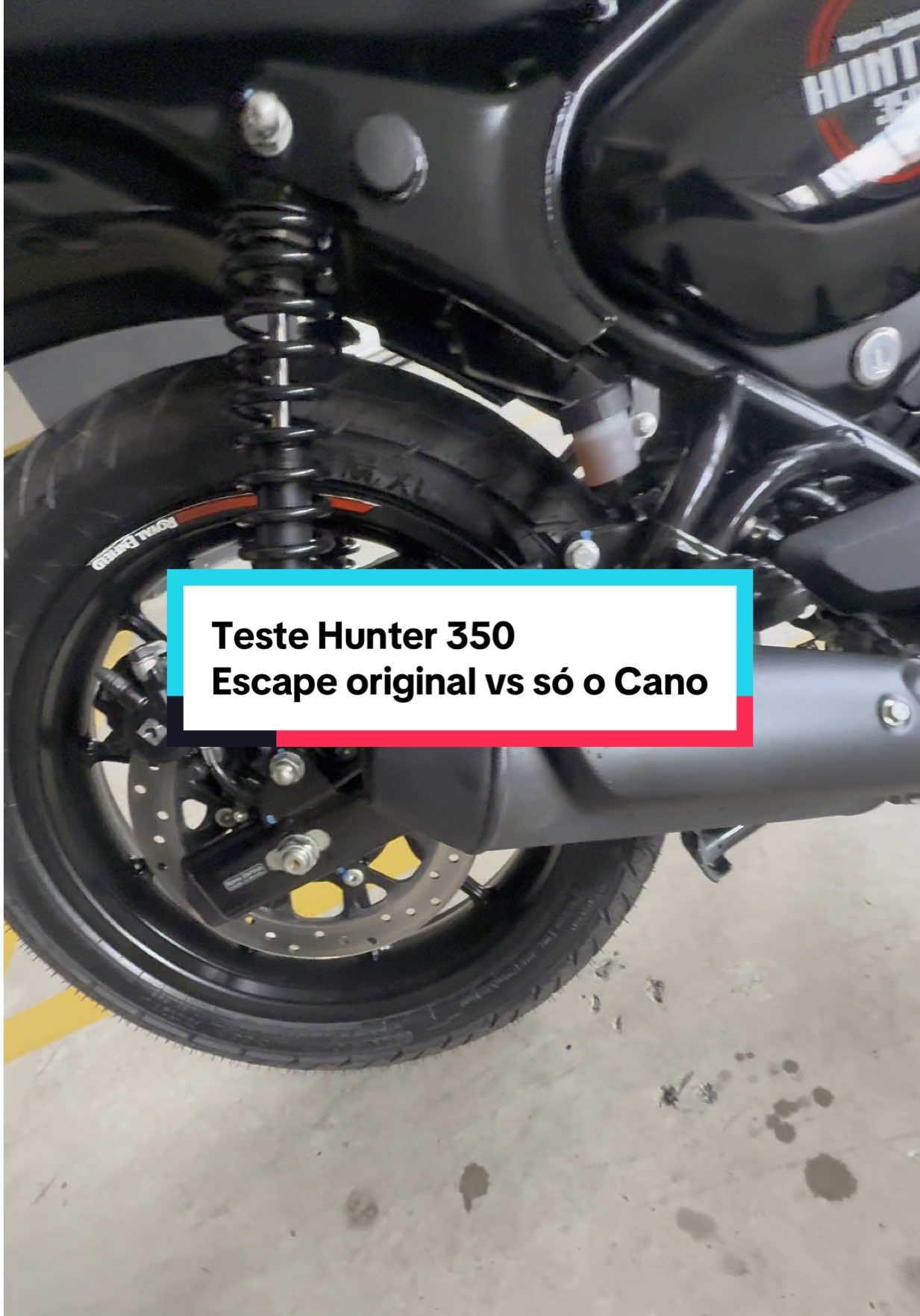 Teste da Hunter 350 Escape Original x só o CANO 🔈🔉 #Hunter350 #RoyalEnfield #RoyalEnfieldHunter #MotoVlog #EscapeAberto #TorqueNaVeia #VrumVrum #Motopass #BarulhoQueEuGosto #CanoDireto #RoncoDeMoto