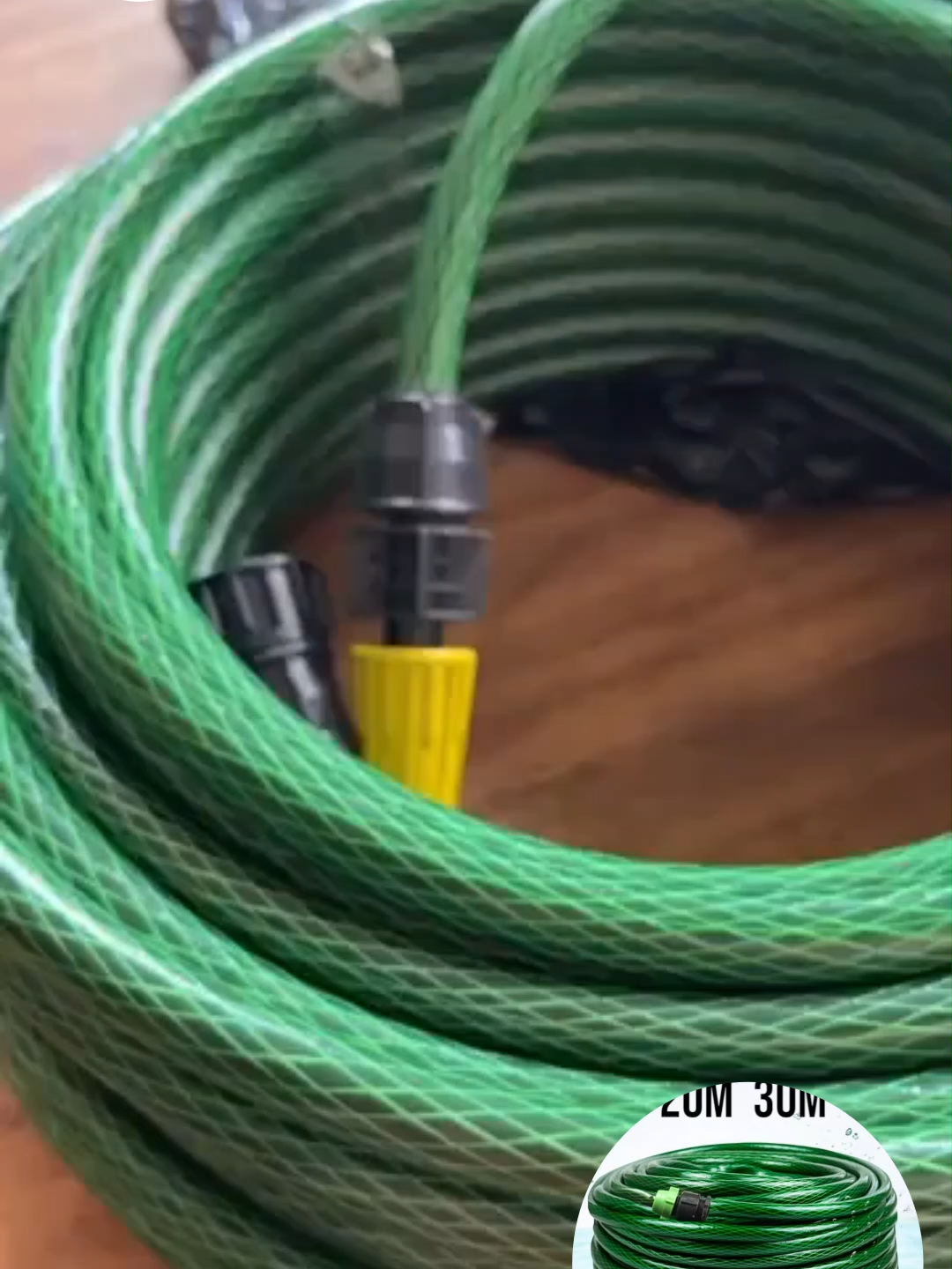 Mangueira de jardim trançada verde resistente e flexível verde #tiktokshop #vendas #Novidades #tiktok