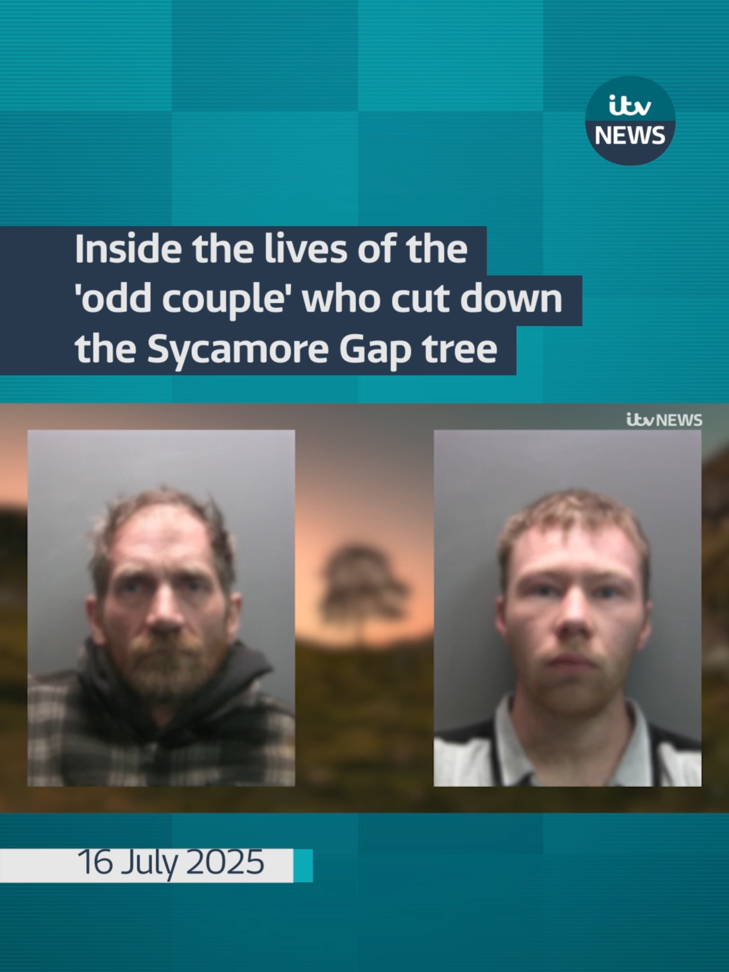 Inside the lives of the ‘odd couple’ who cut down the Sycamore Gap tree. 📺 Watch the full documentary on ITVX #itvnews #sycamoregap