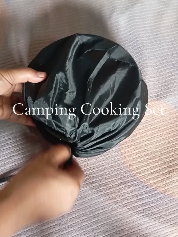 Portable Camping Cooking Set. #campingcookware  #campingcookingset  #cookwareset  #cookingset  #campingessentials  #campinglife 