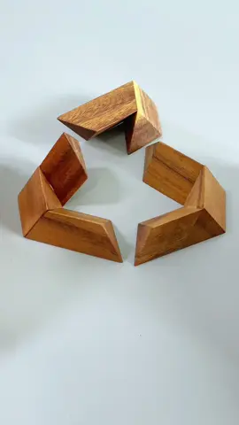 Can you make a pyramid out of these three pieces?#puzzle #iqtest 