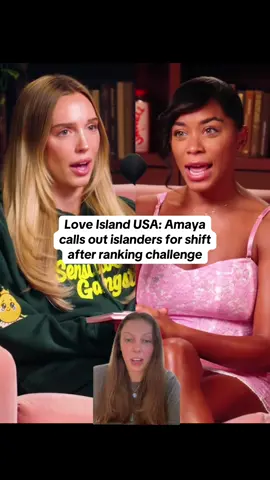 Amaya definitely noticed a shift in how others treated her after the ranking challenge #loveislandusa #loveislandseason7 #LoveIsland #realitytv #greenscreen #greenscreen 