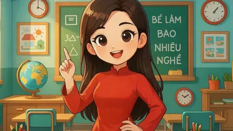 Bài thơ: Bé làm bao nhiêu nghề 