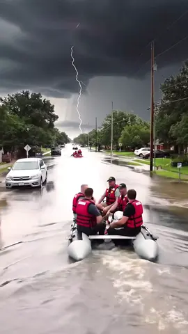 Texas Floods Urgent Rescue Amid Rising Waters! #disasterstrucks #flood #texas #fyp #viral #foryou #usa
