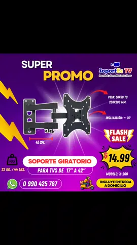 🤩 Soporte Giro 180 grados para tvs de 32